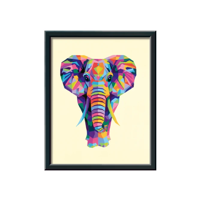 Schilderen op nummer Ravensburger Bonte olifant