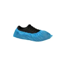 Schoenovertrek CMT 70mu geruwd maat 36-46 CPE blauw 50 stuks