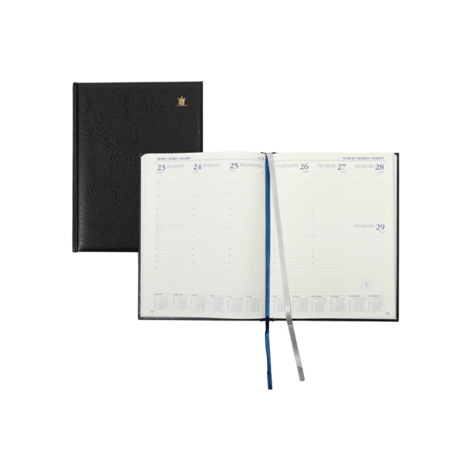 Schoolagenda 2026-2027 18mnd Ryam Executive Mundior 7dagen/2pagina's zwart