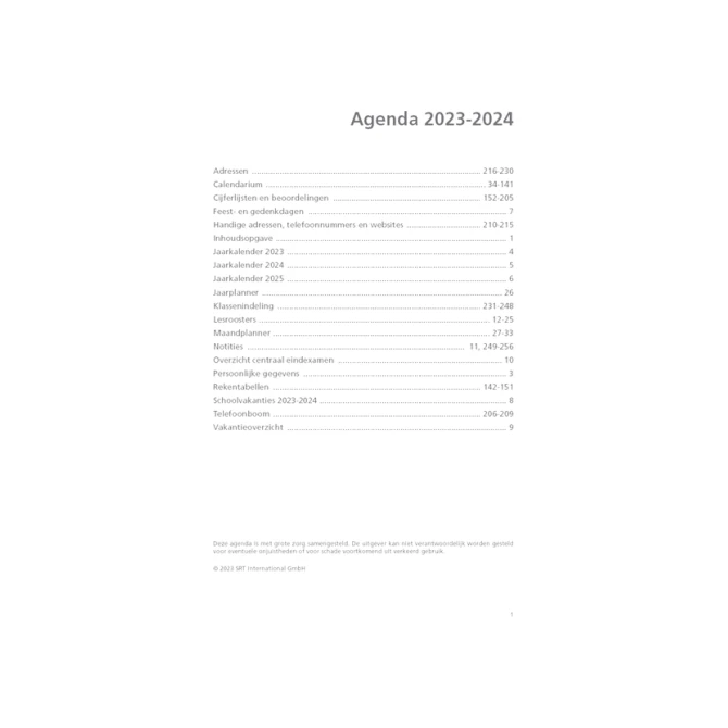 Schoolagenda 2026-2027 Ryam docenten 7dagen/2pagina's zwart