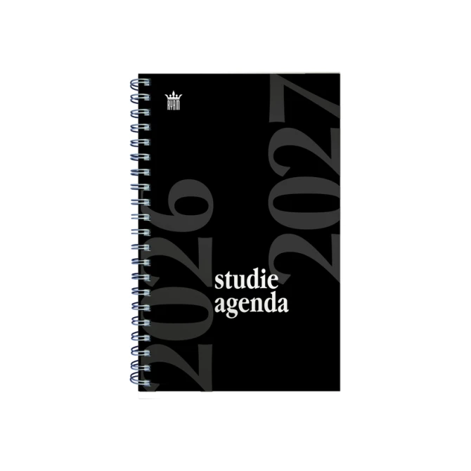 Schoolagenda 2026-2027 Ryam Studie 7dagen/2pagina's spiraal zwart