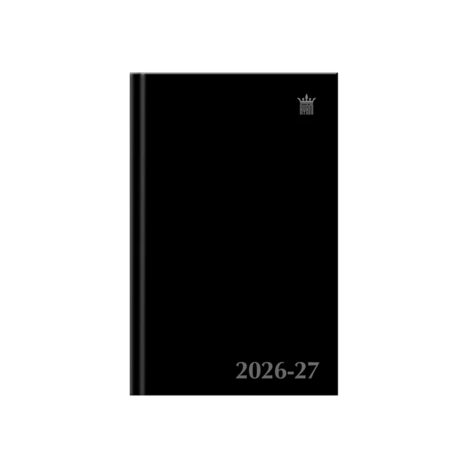 Schoolagenda 2026-2027 Ryam Studie Uni 7dagen/2pagina's zwart
