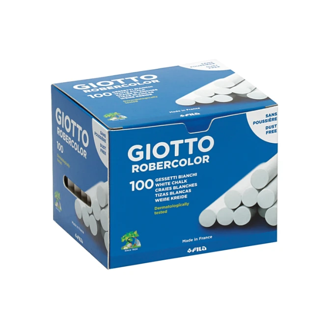 Schoolbordkrijt Giotto doos à 100 stuks wit