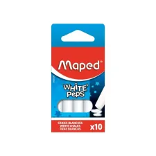 Schoolbordkrijt Maped White'Peps set á 10 stuks wit