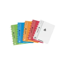 Schrift Adoc A5 ruit 5x5mm 144 pagina's 90gr transparant assorti