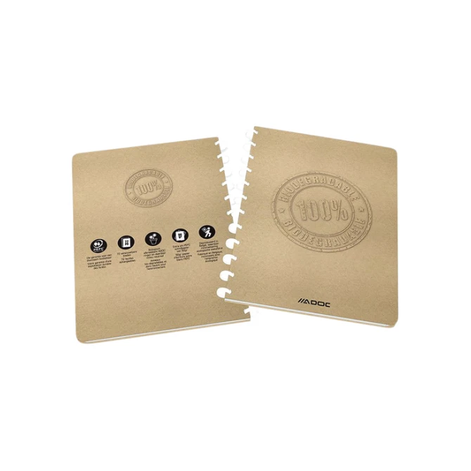 Schrift Adoc BIO A4 ruit 4x8mm 144 pagina's 90gr kraft