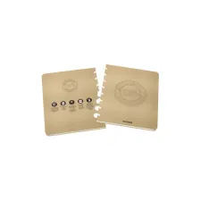 Schrift Adoc BIO A5 ruit 5x5mm 144 pagina's 90gr kraft