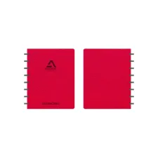Schrift Adoc Business A5 ruit 5x5mm 144 pagina's 90gr rood