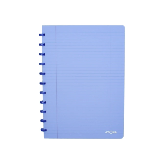 Schrift Atoma A4 blanco 144blz 90gr PP transparant assorti