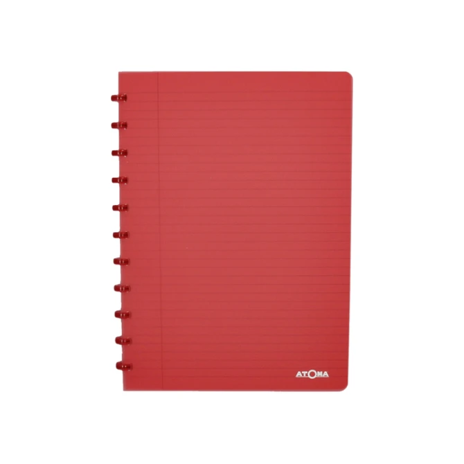 Schrift Atoma A4 blanco 144blz 90gr PP transparant assorti
