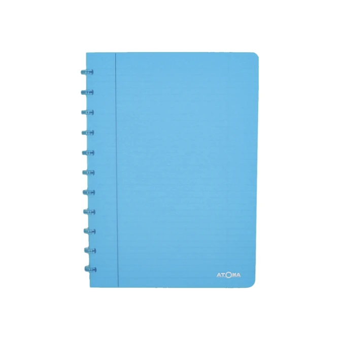 Schrift Atoma A4 blanco 144blz 90gr PP transparant assorti