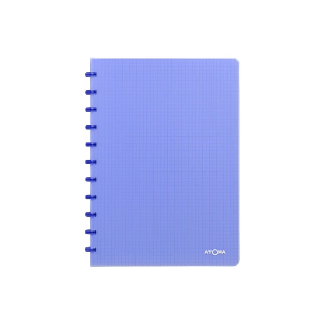 Schrift Atoma A4 ruit 5x5mm 144blz 90gr PP transparant assorti