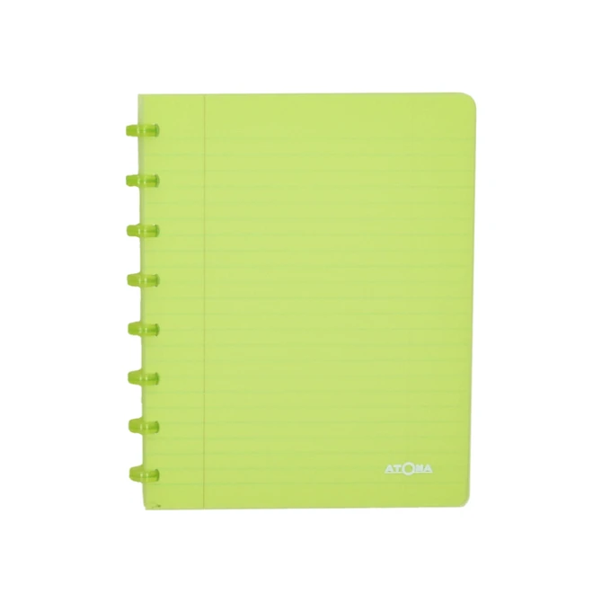 Schrift Atoma A5 blanco 144blz 90gr PP transparant assorti