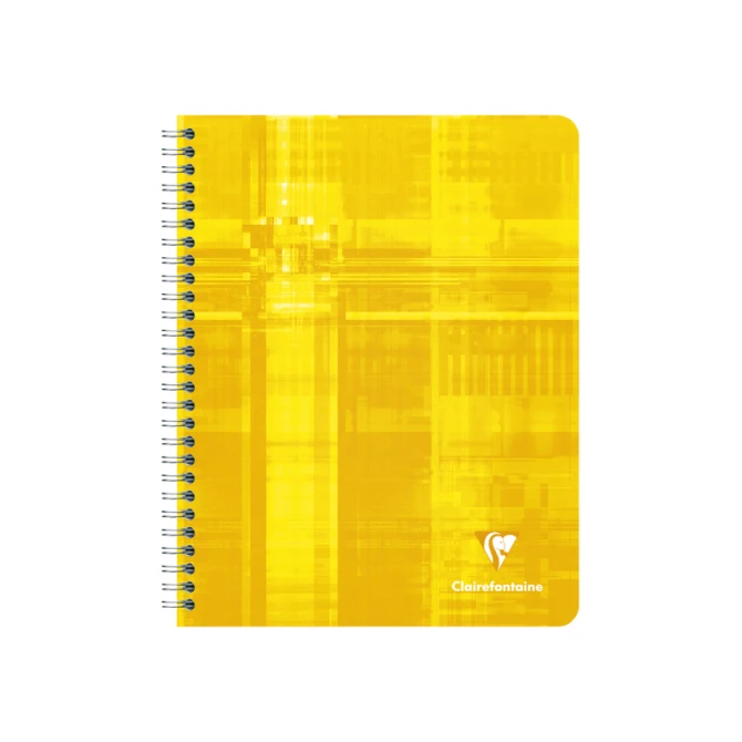 Schrift Clairefontaine A5+ ruit 5x5mm 120 pagina's 90gr assorti