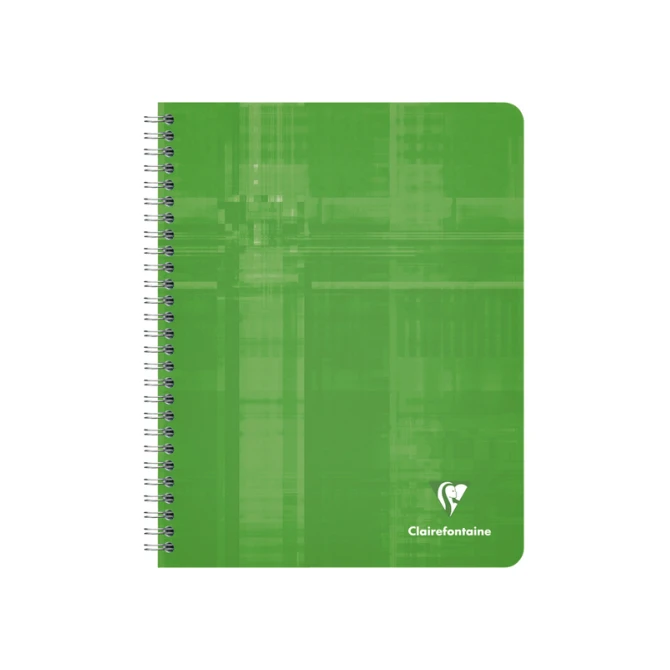 Schrift Clairefontaine A5+ ruit 5x5mm 120 pagina's 90gr assorti