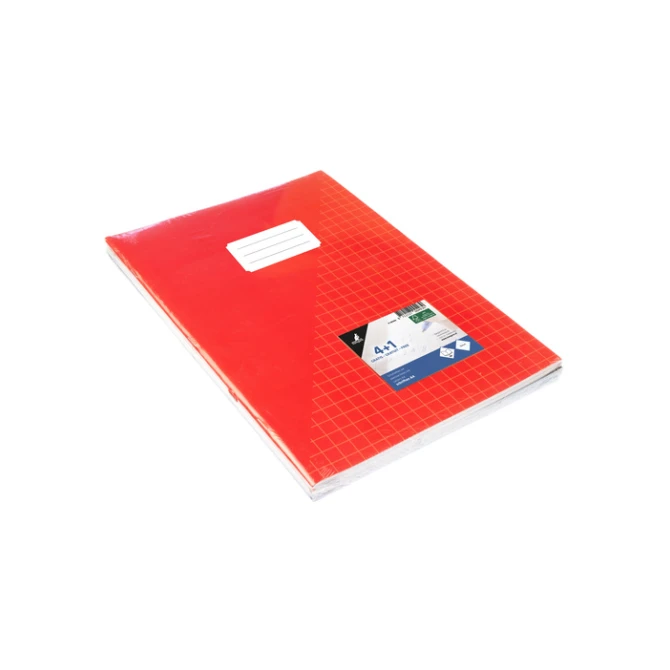 Schrift Kangaro A4 ruit 10mm 160 pagina's 60gr assorti pak  à 5 stuks