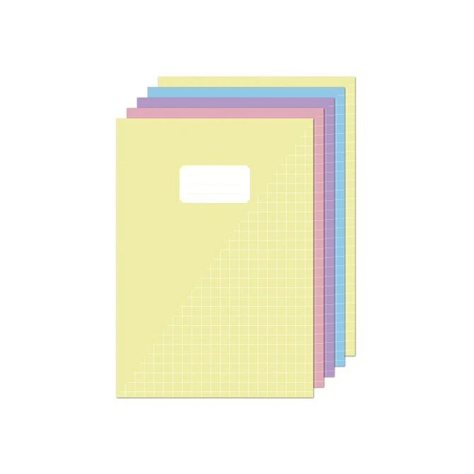 Schrift Kangaro A4 ruit 10mm 160 pagina's 60gr pastel assorti 5 stuks