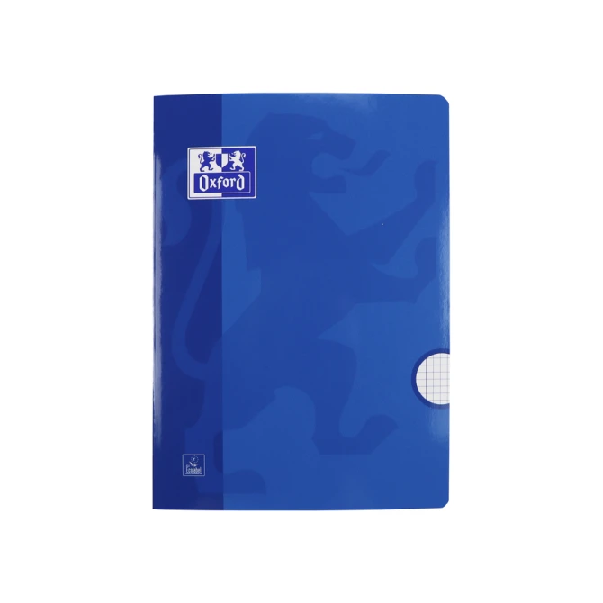 Schrift Oxford School A4 ruit 5x5mm 72 pagina's 80gr assorti