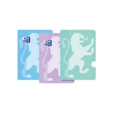 Schrift Oxford School A5 lijn 72 pagina's 80gr pastel seal à 3 stuks