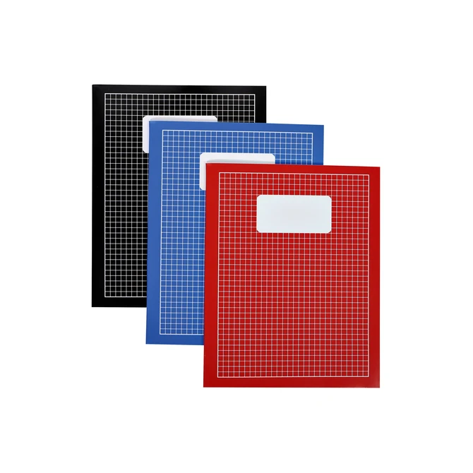 Schrift Qbasic 210x165mm ruit 5mm 80blz 70gr assorti