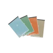 Schrijfblok Aurora A4 lijn 100 vellen 60gr assorti