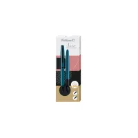 Schrijfset Pelikan Jazz Noble Elegance K36+P36 medium aquamarine