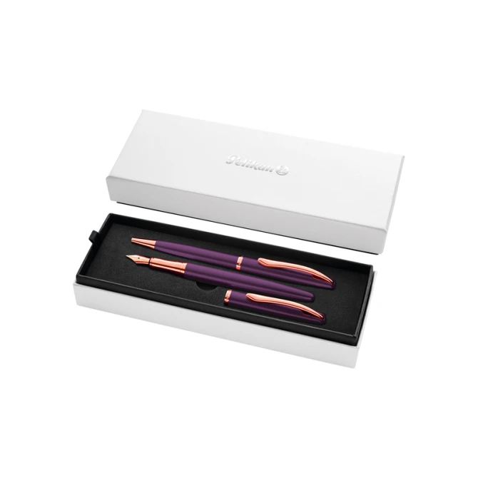 Schrijfset Pelikan Jazz Noble Elegance K36+P36 medium viola