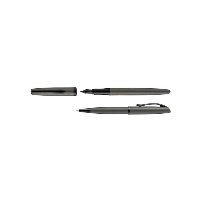 Schrijfset Pelikan Jazz Noble Elegance K36+P36 metaal stone