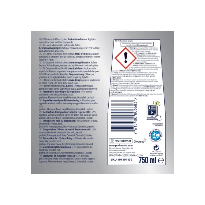 Schuurmiddel Cif cream 750ml