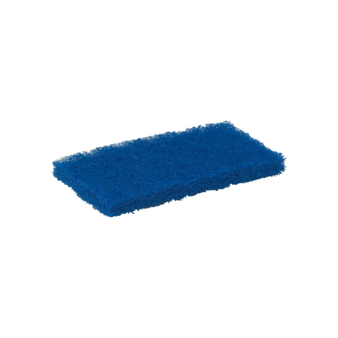 Schuurspons Vikan medium 125x245x23mm blauw nylon