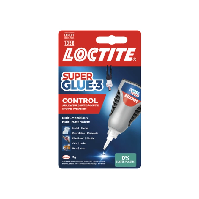 Secondelijm Loctite Control tube 3 gram op blister
