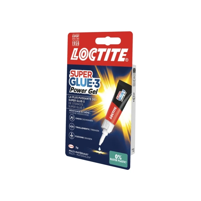 Secondelijm Loctite Powerflex GEL tube 3 gram op blister