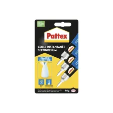 Secondelijm Pattex Classic mini trio tube 3x1gram op blister Secondelijm Pattex Classic mini trio tube 3x1gram op blister