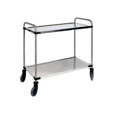 Serveerwagen met 2 plateaus 870x570x950mm
