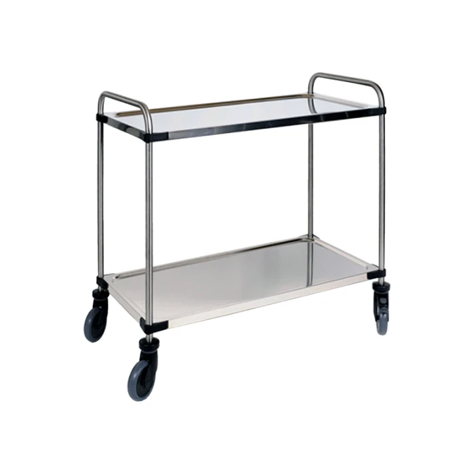 Serveerwagen met 2 plateaus 870x570x950mm