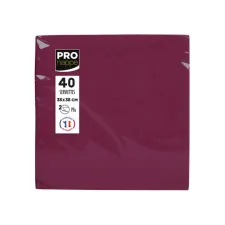 Servet Pronappe 1/4 vouw 2-laags 380x380mm 40 vel bordeauxrood