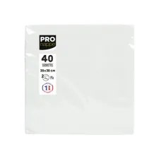 Servet Pronappe 1/4 vouw 2-laags 380x380mm 40 vel wit