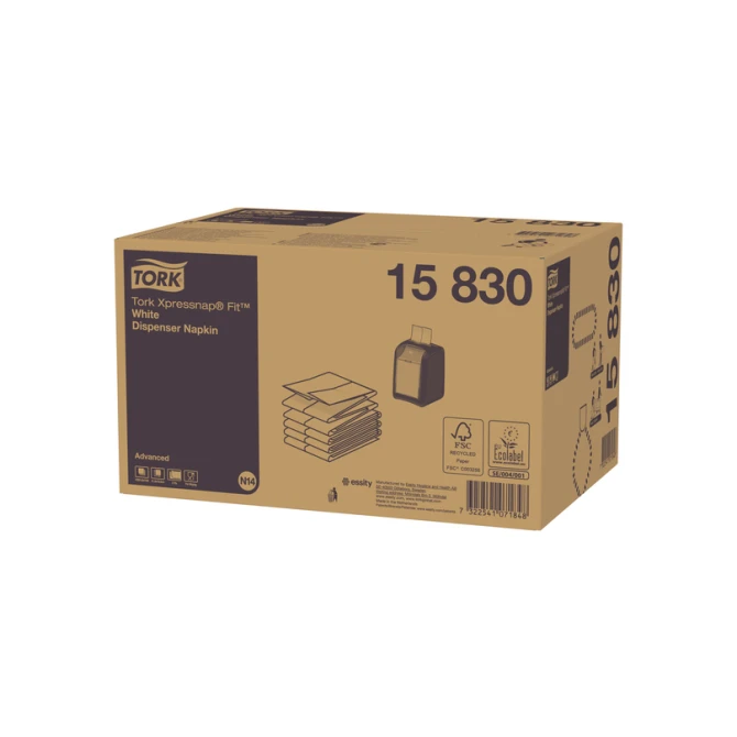 Servet Tork N14 Xpressnap Fit Advanced multifold 2-laags 213x165mm 720 vel wit 15830