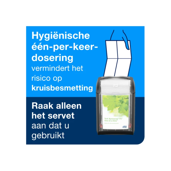 Servetdispenser Tork N14 Xpressnap Fit Signature line zwart 272900