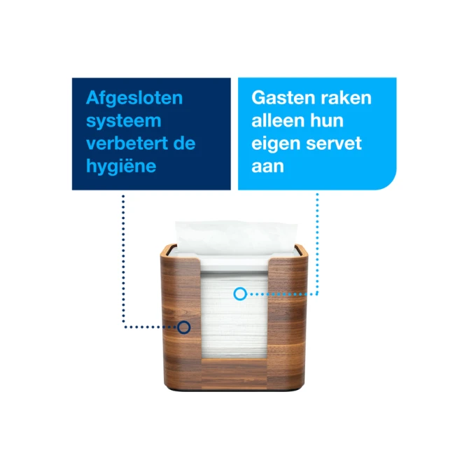 Servetdispenser Tork N4 Xpressnap Signature line walnoot 273002