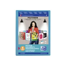 Showalbum Oxford Polyvision A4 20-tassen PP blauw