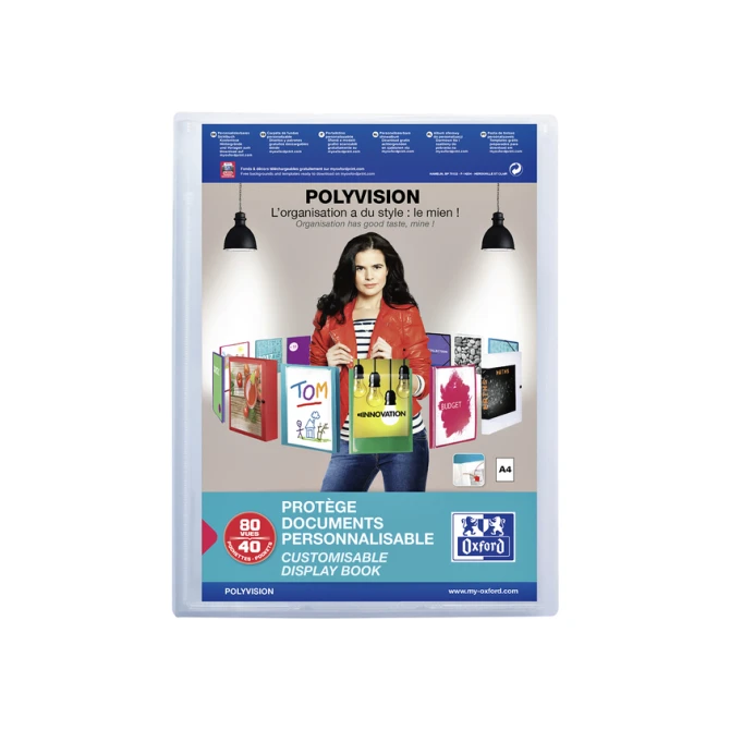 Showalbum Oxford Polyvision A4 40-tassen PP transparant