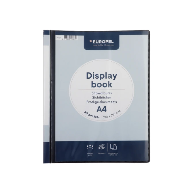 Showmap Europel Frontview A4 30-tassen antraciet