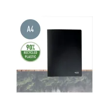 Showmap Leitz Recycle A4 20-tassen gerecycled PP zwart
