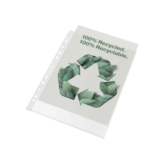Showtas Esselte recycle PP A4 100µ 11-gaats 50 stuks