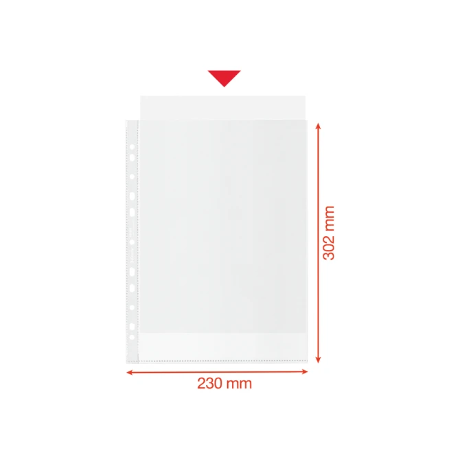 Showtas Esselte recycle PP A4 100µ 11-gaats 50 stuks