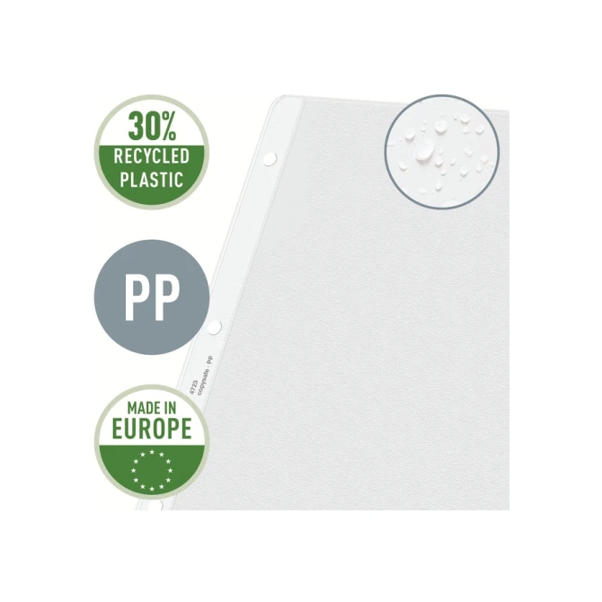 Showtas Leitz Premium copy safe 0.13mm PP A3 landscape transparant 50 stuks