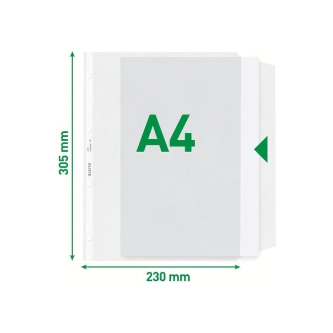 Showtas Leitz Premium met klep copy safe 0.13mm PP A4 transparant 50 stuks