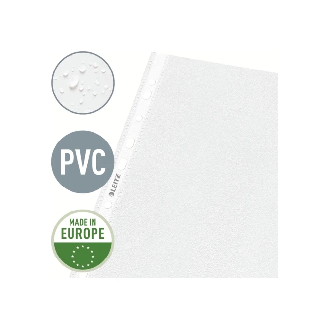 Showtas Leitz Premium standaard 11-gaats copy safe 0.085mm PP A4 transparant 100 stuks