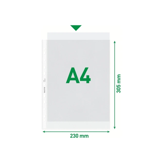 Showtas Leitz Premium standaard 11-gaats copy safe 0.085mm PP A4 transparant 100 stuks
